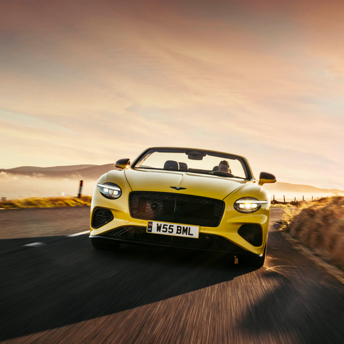 2027 Bentley Continental GTC S Cyber Yellow Front View