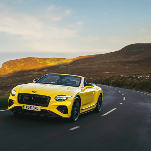 2027 Bentley Continental GTC S Cyber Yellow Front View