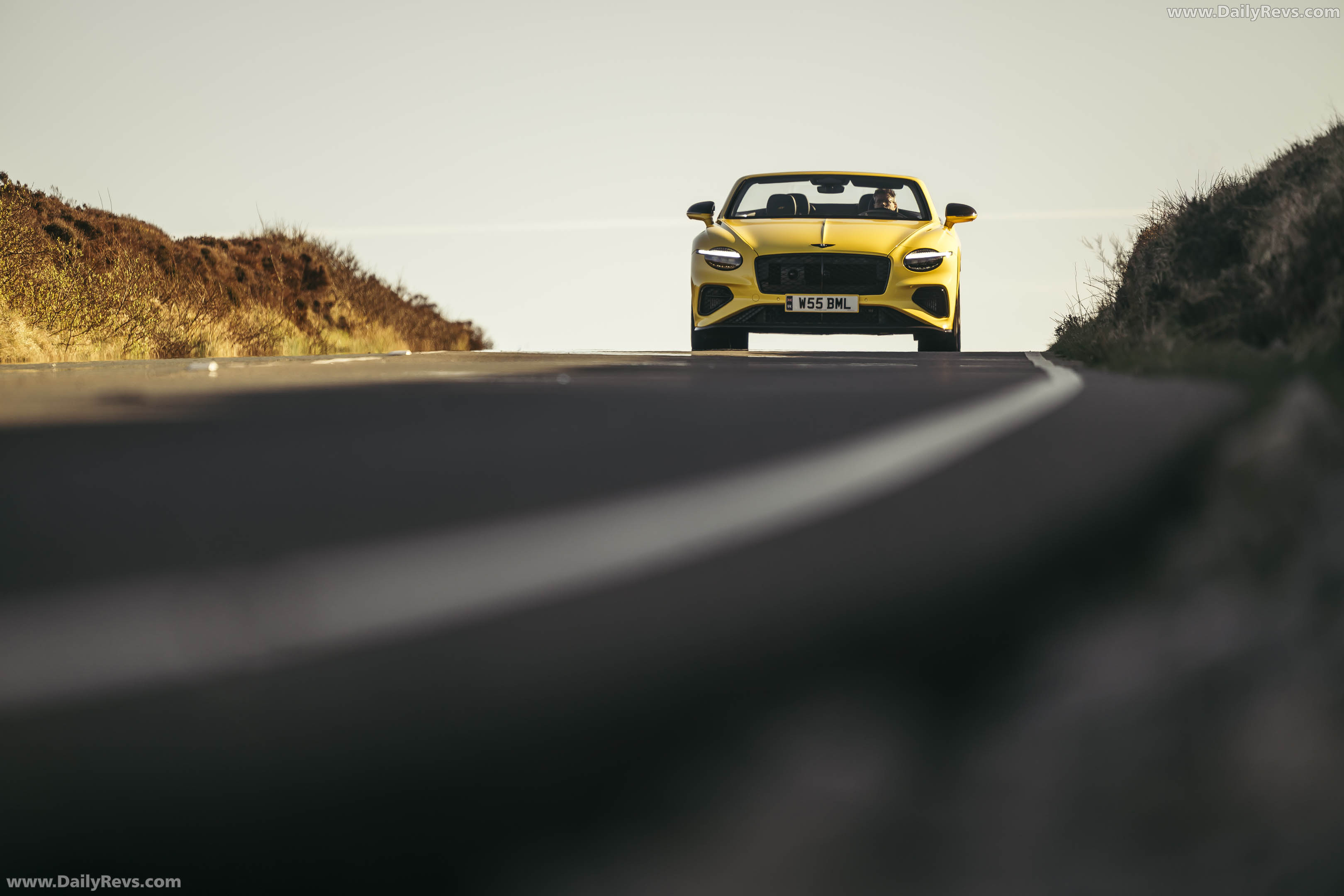 2027 Bentley Continental GTC S Cyber Yellow Front View