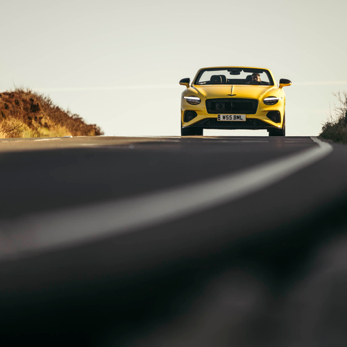 2027 Bentley Continental GTC S Cyber Yellow Front View