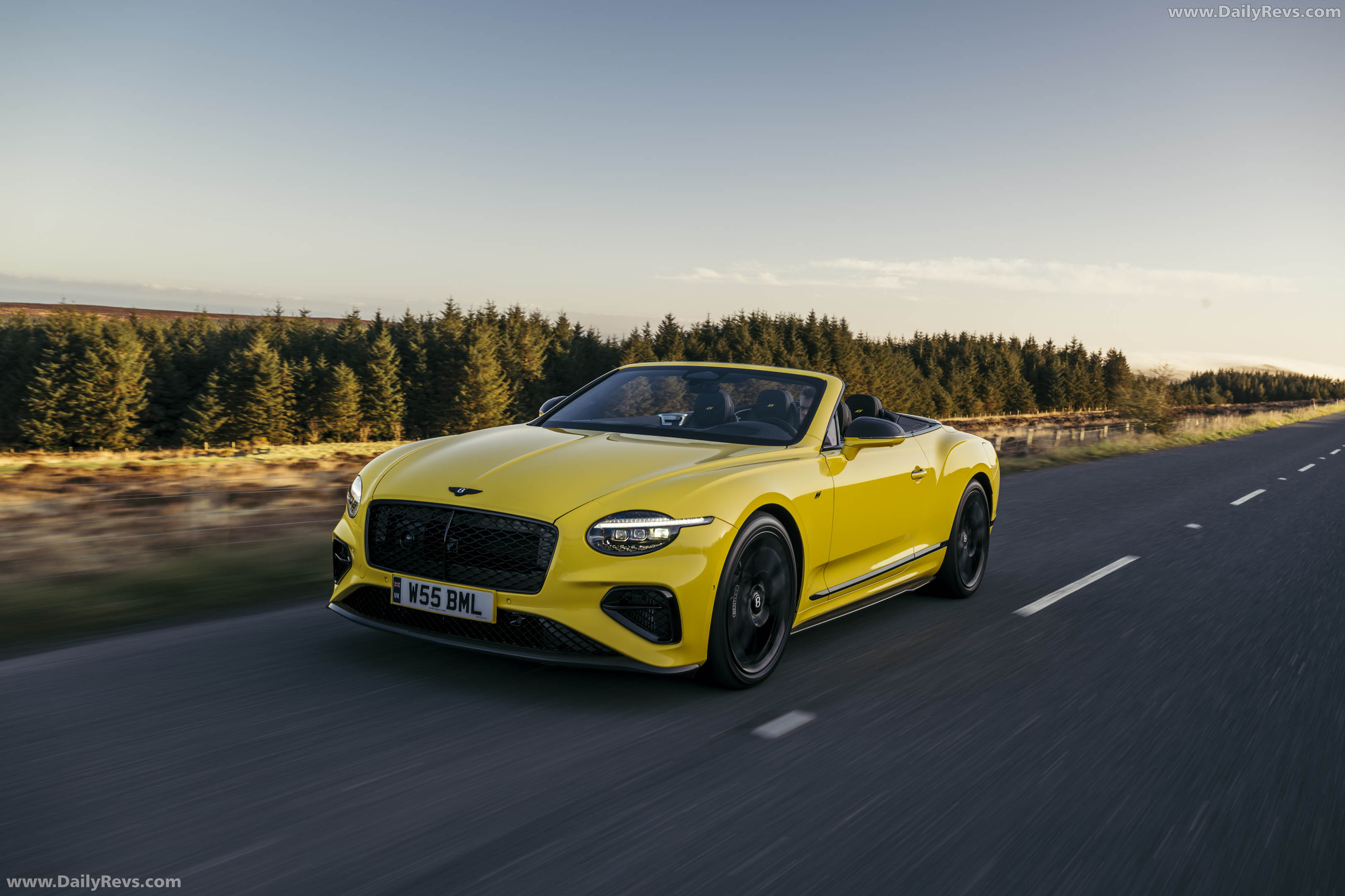 2027 Bentley Continental GTC S Cyber Yellow Front View