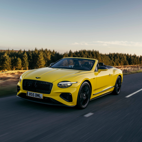 2027 Bentley Continental GTC S Cyber Yellow Front View