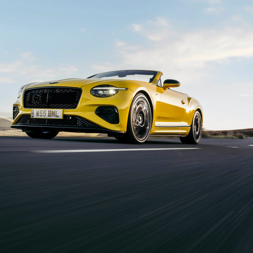2027 Bentley Continental GTC S Cyber Yellow Front View