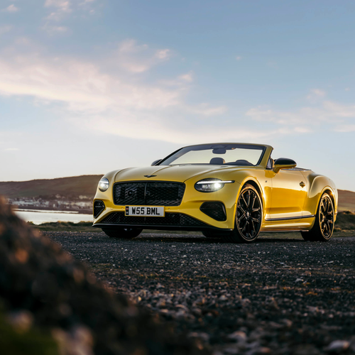 2027 Bentley Continental GTC S Cyber Yellow Front View