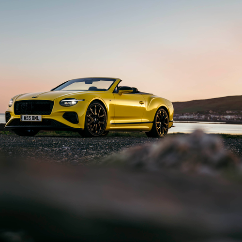 2027 Bentley Continental GTC S Cyber Yellow Front View
