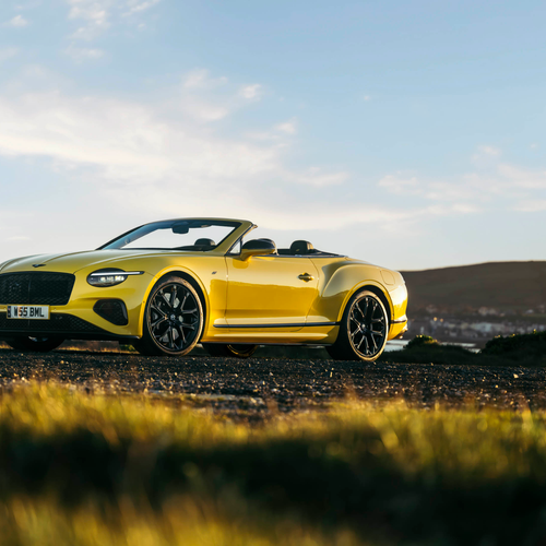 2027 Bentley Continental GTC S Cyber Yellow Front View
