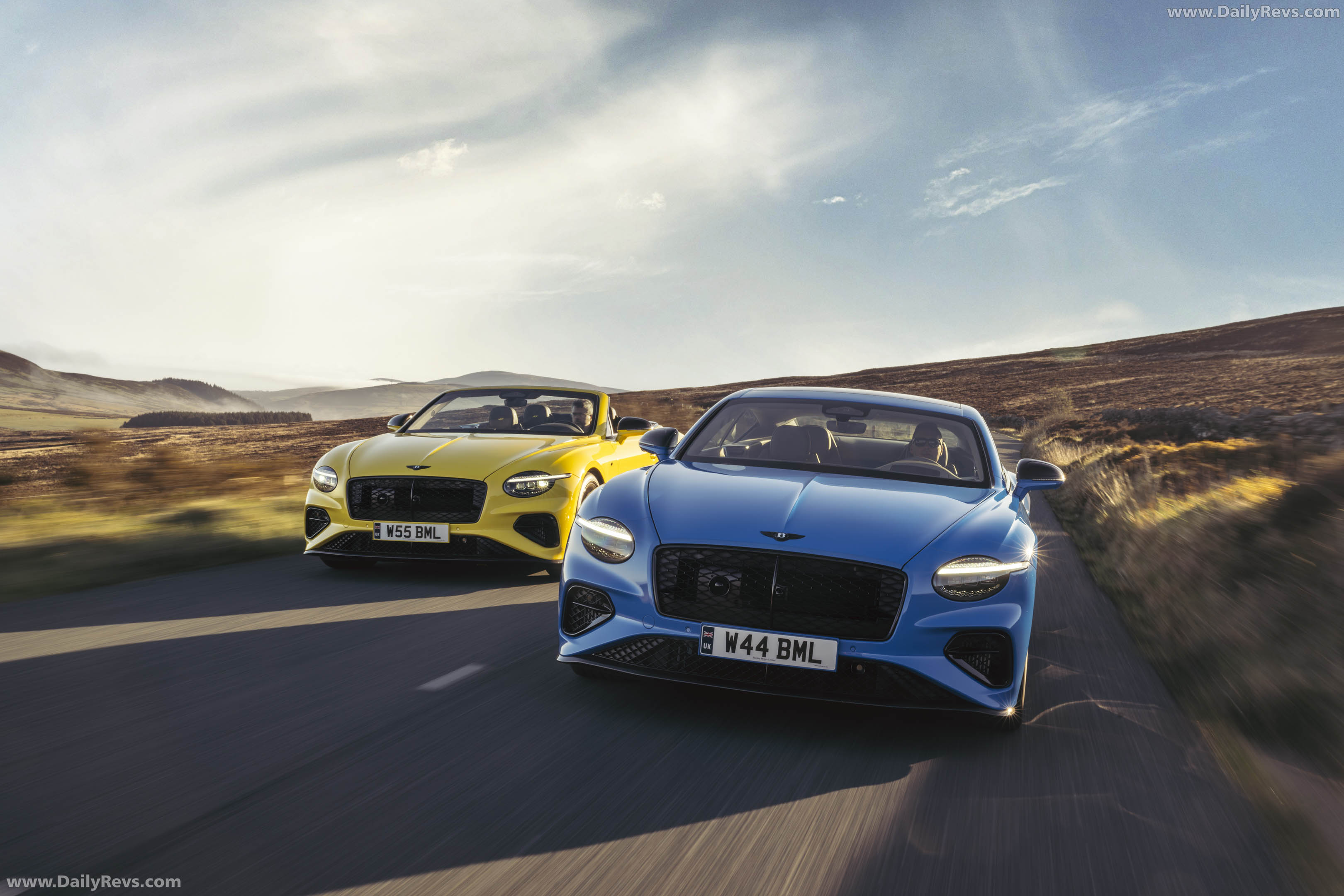 2027 Bentley Continental GTC S Cyber Yellow Front View