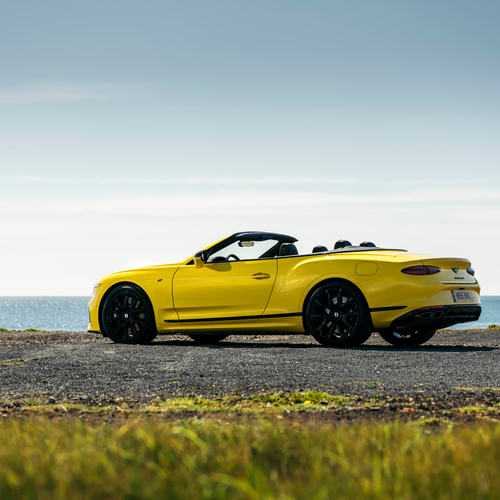 2027 Bentley Continental GTC S Cyber Yellow Rear View