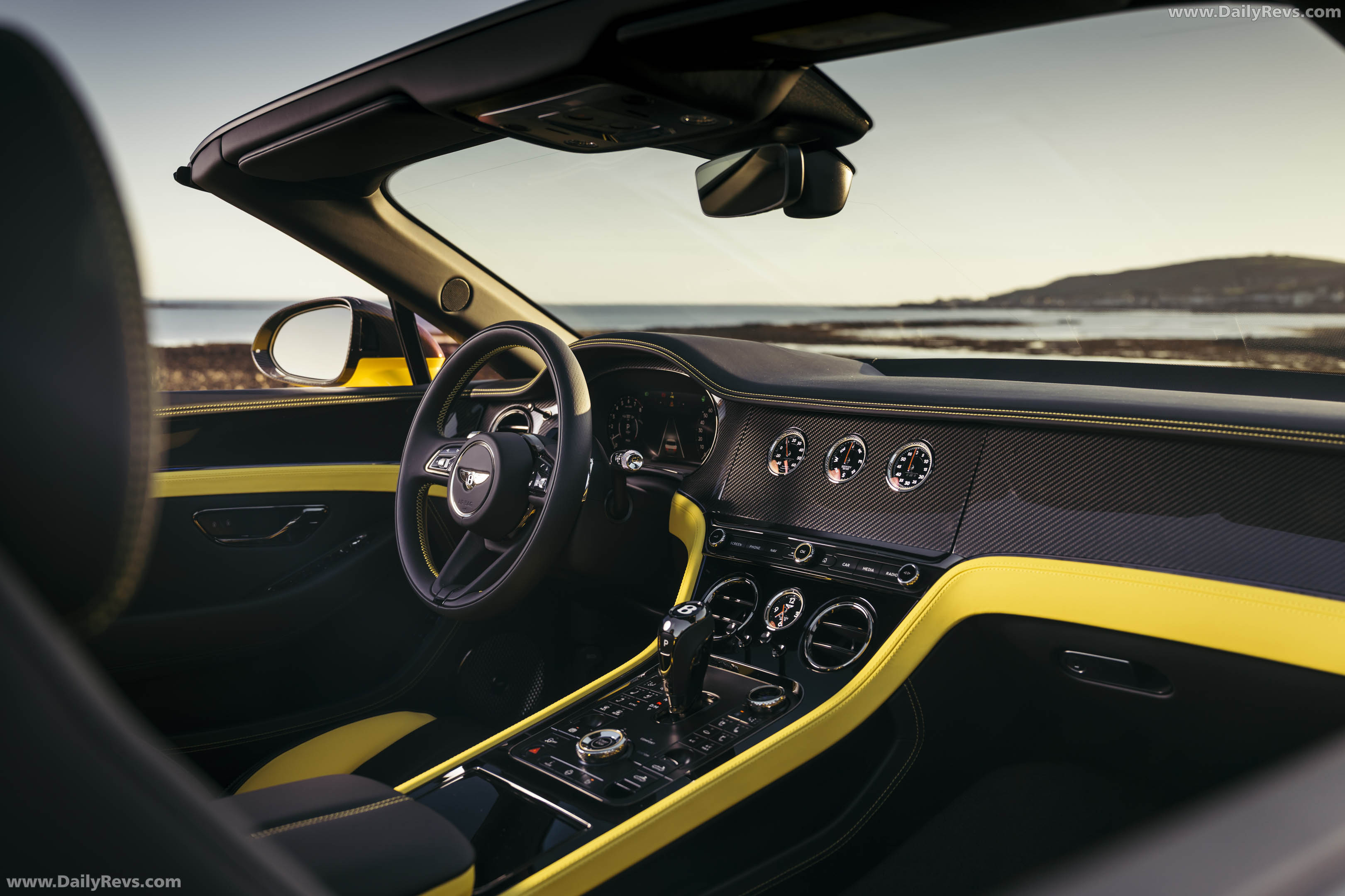 2027 Bentley Continental GTC S Cyber Yellow Interior