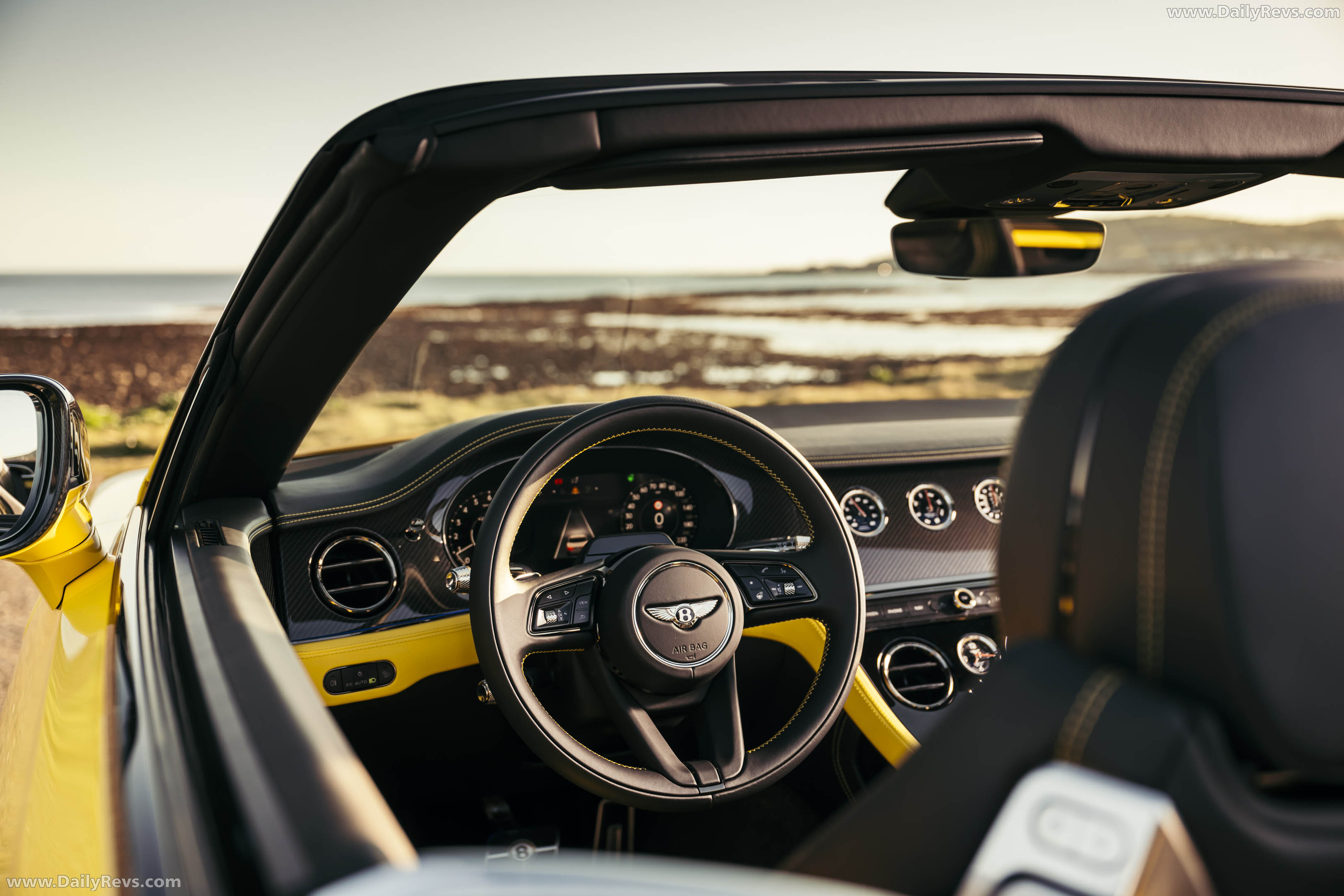 2027 Bentley Continental GTC S Cyber Yellow Interior