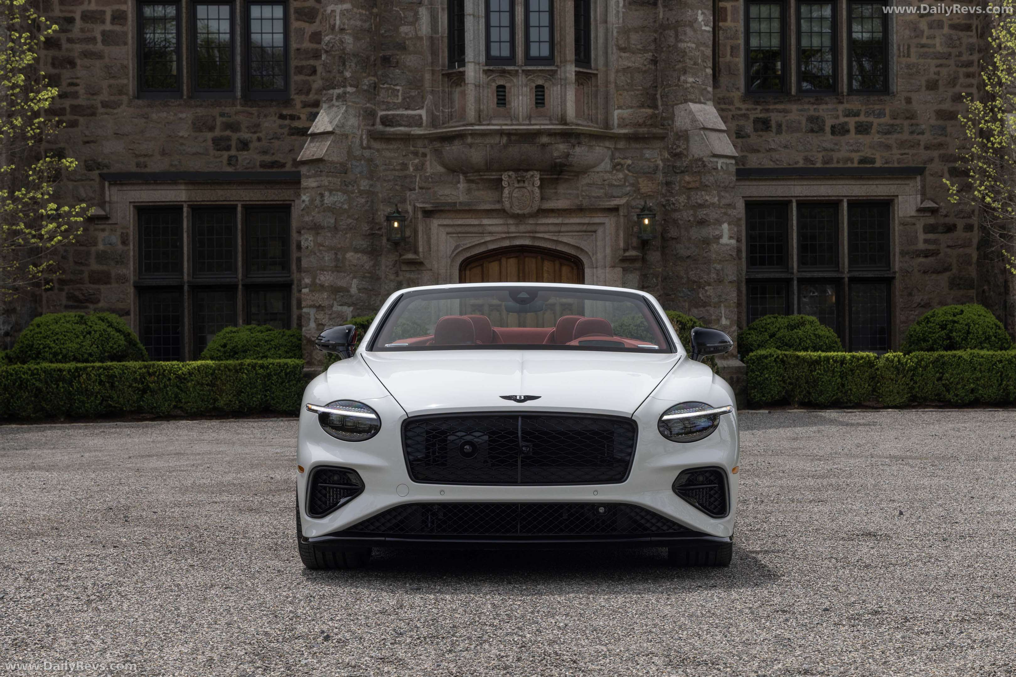2027 Bentley Continental GTC S Glacier White Front View