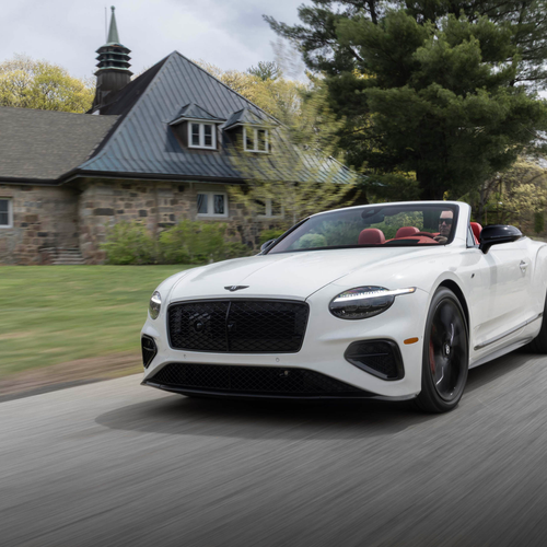 2027 Bentley Continental GTC S Glacier White Front View
