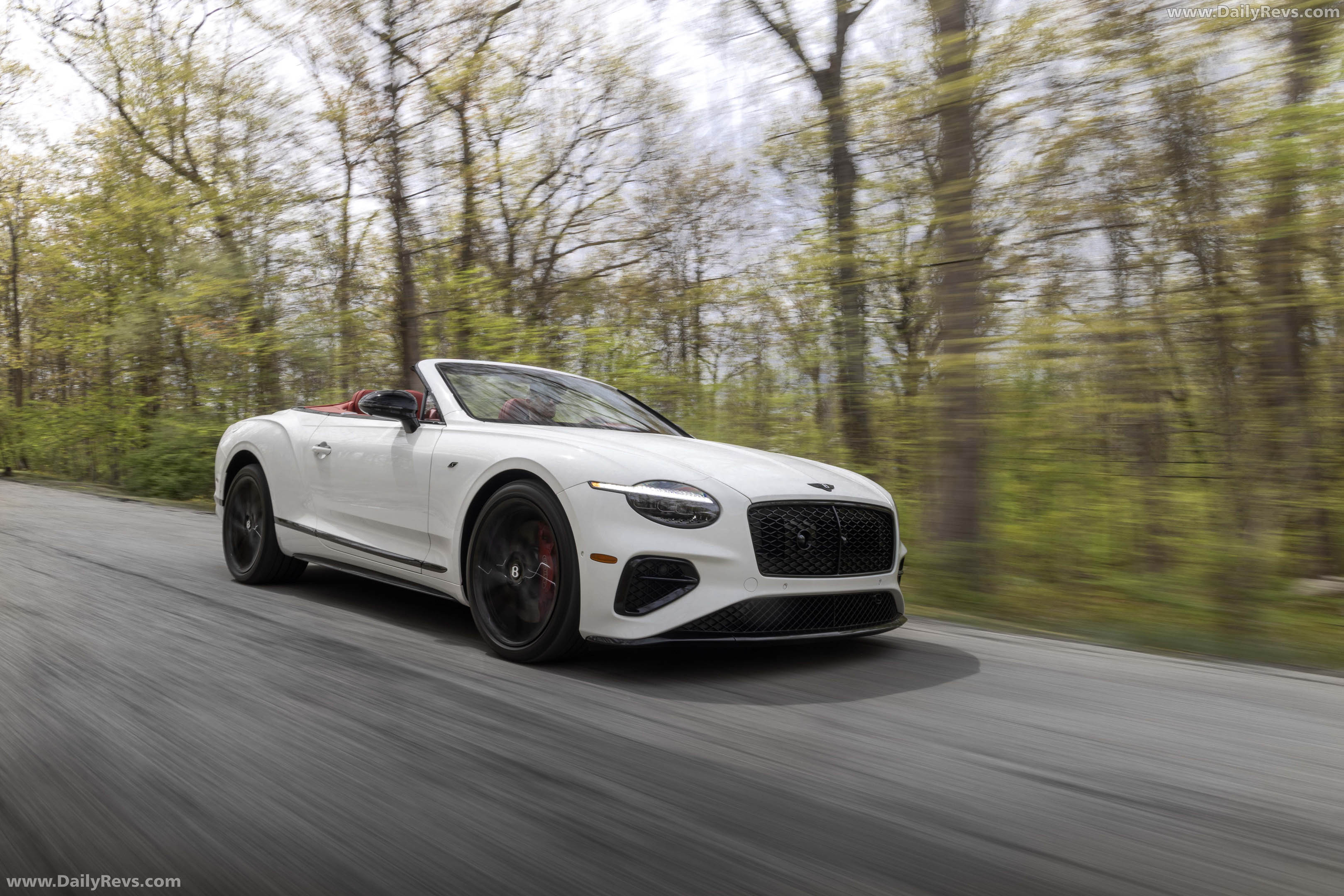2027 Bentley Continental GTC S Glacier White Front View