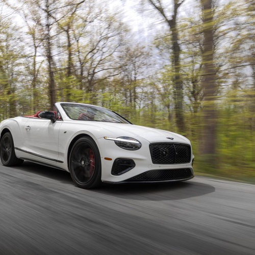 2027 Bentley Continental GTC S Glacier White Front View