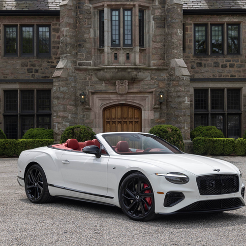 2027 Bentley Continental GTC S Glacier White Front View