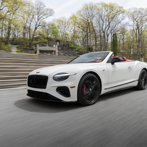 2027 Bentley Continental GTC S Glacier White Front View