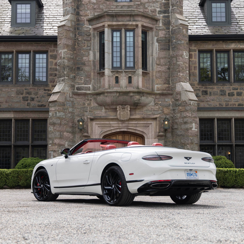2027 Bentley Continental GTC S Glacier White Rear View