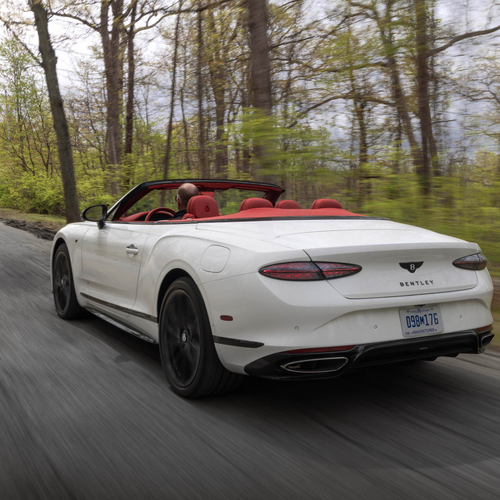 2027 Bentley Continental GTC S Glacier White Rear View