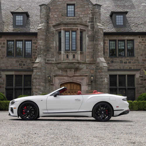 2027 Bentley Continental GTC S Glacier White Side View