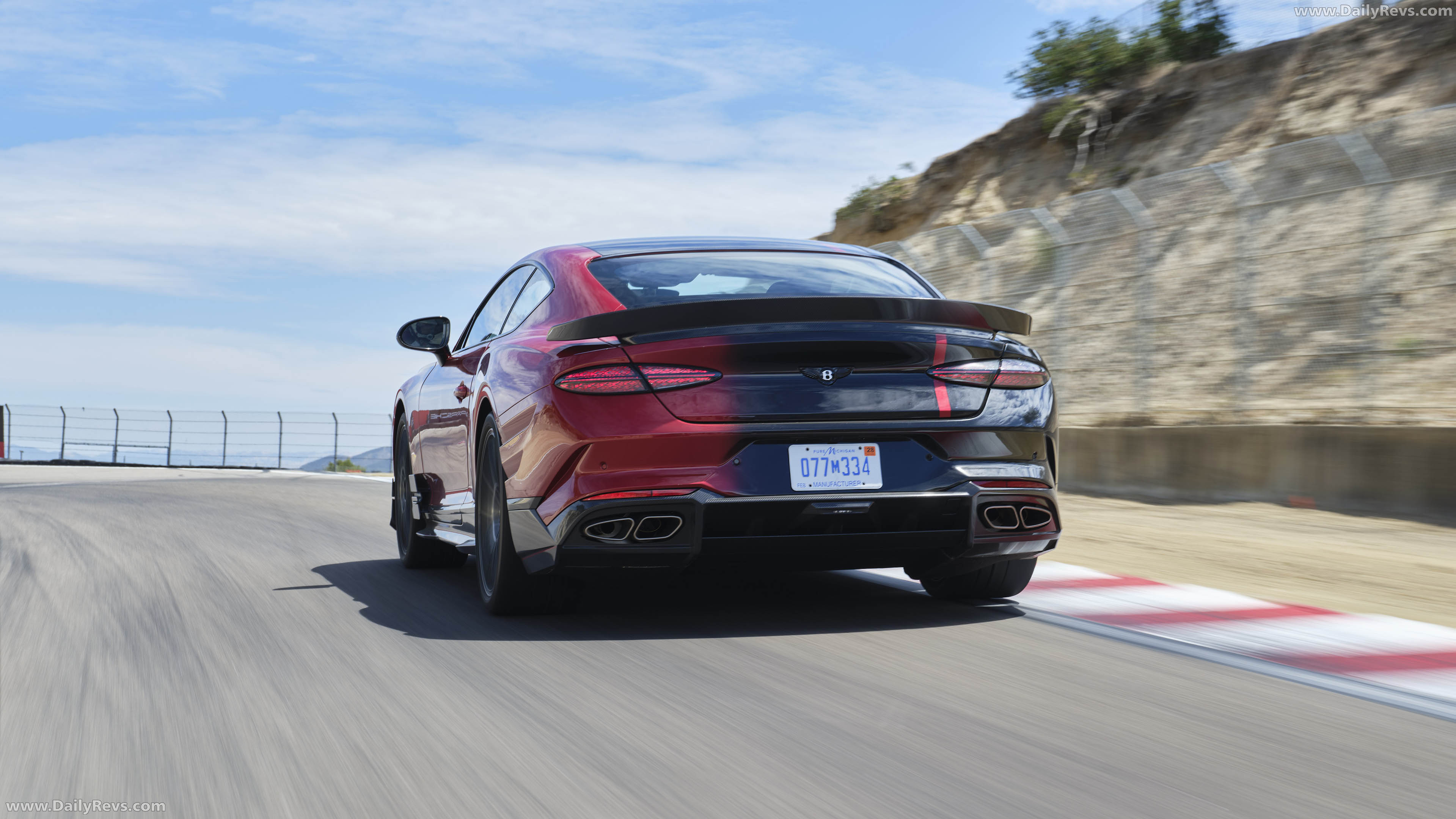 2027 Bentley Supersports Dragon Red Rear View