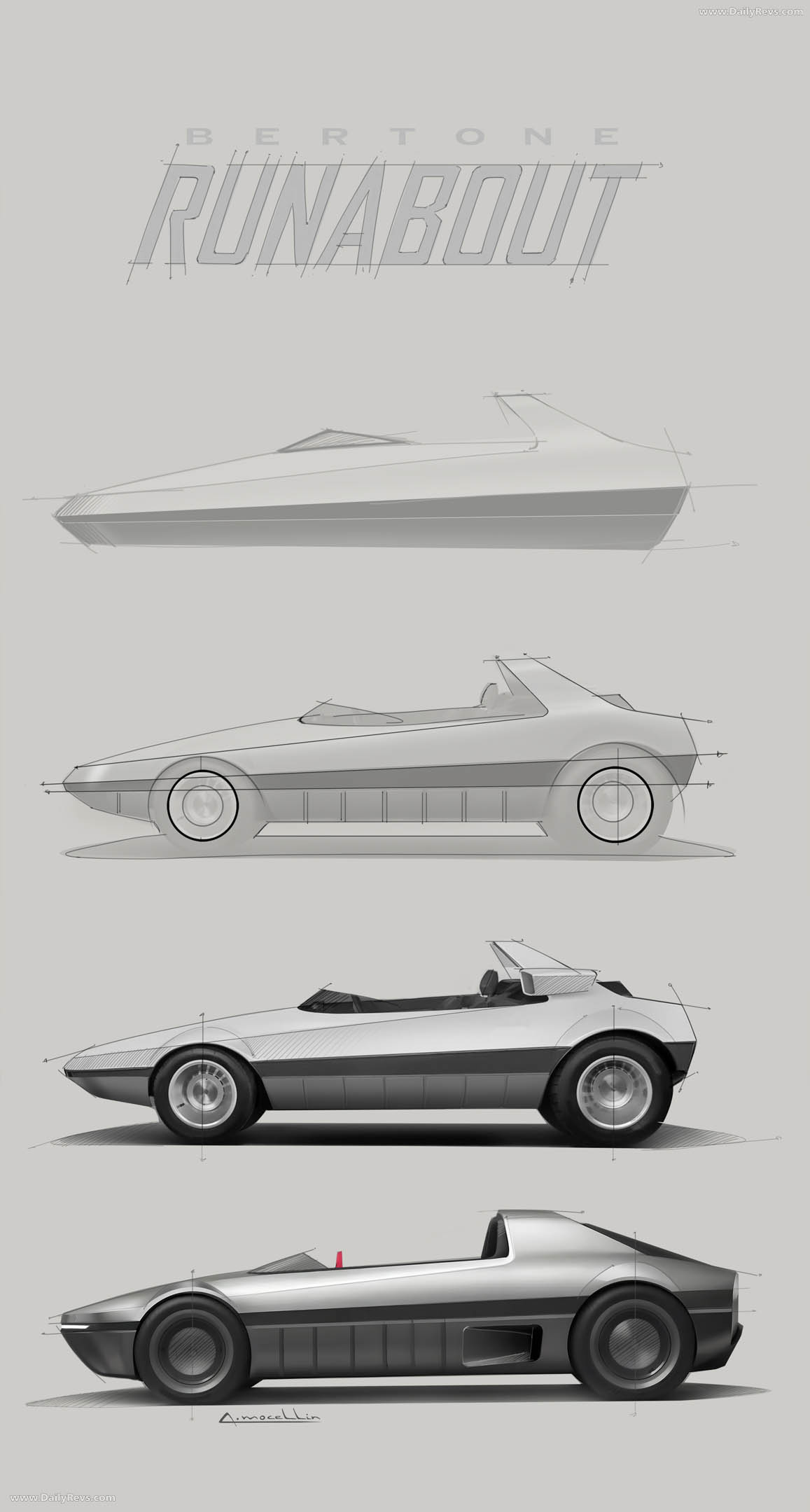 2026 Bertone Runabout Sketches