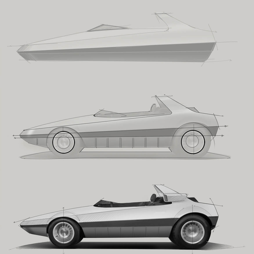 2026 Bertone Runabout Sketches