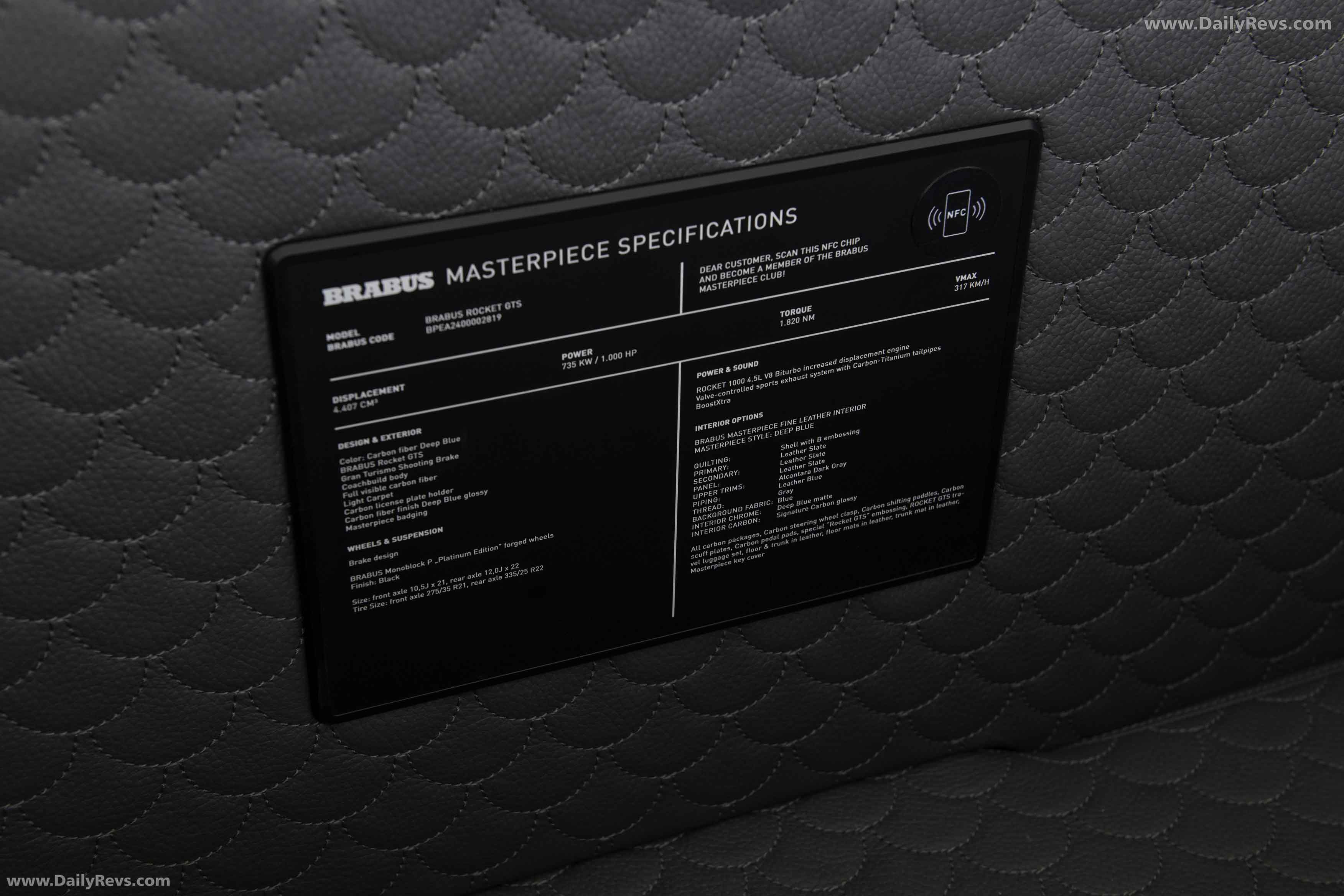 2026 Brabus Rocket GTS Deep Blue Interior