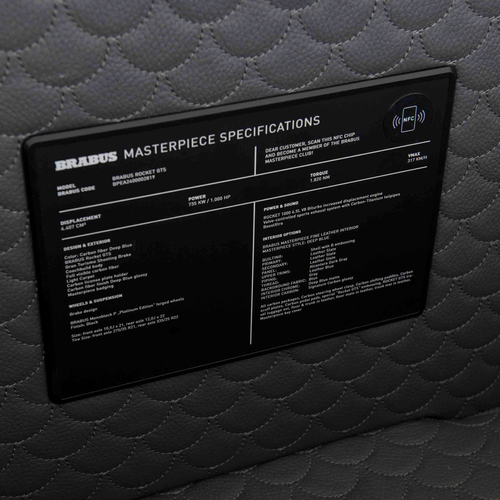 2026 Brabus Rocket GTS Deep Blue Interior