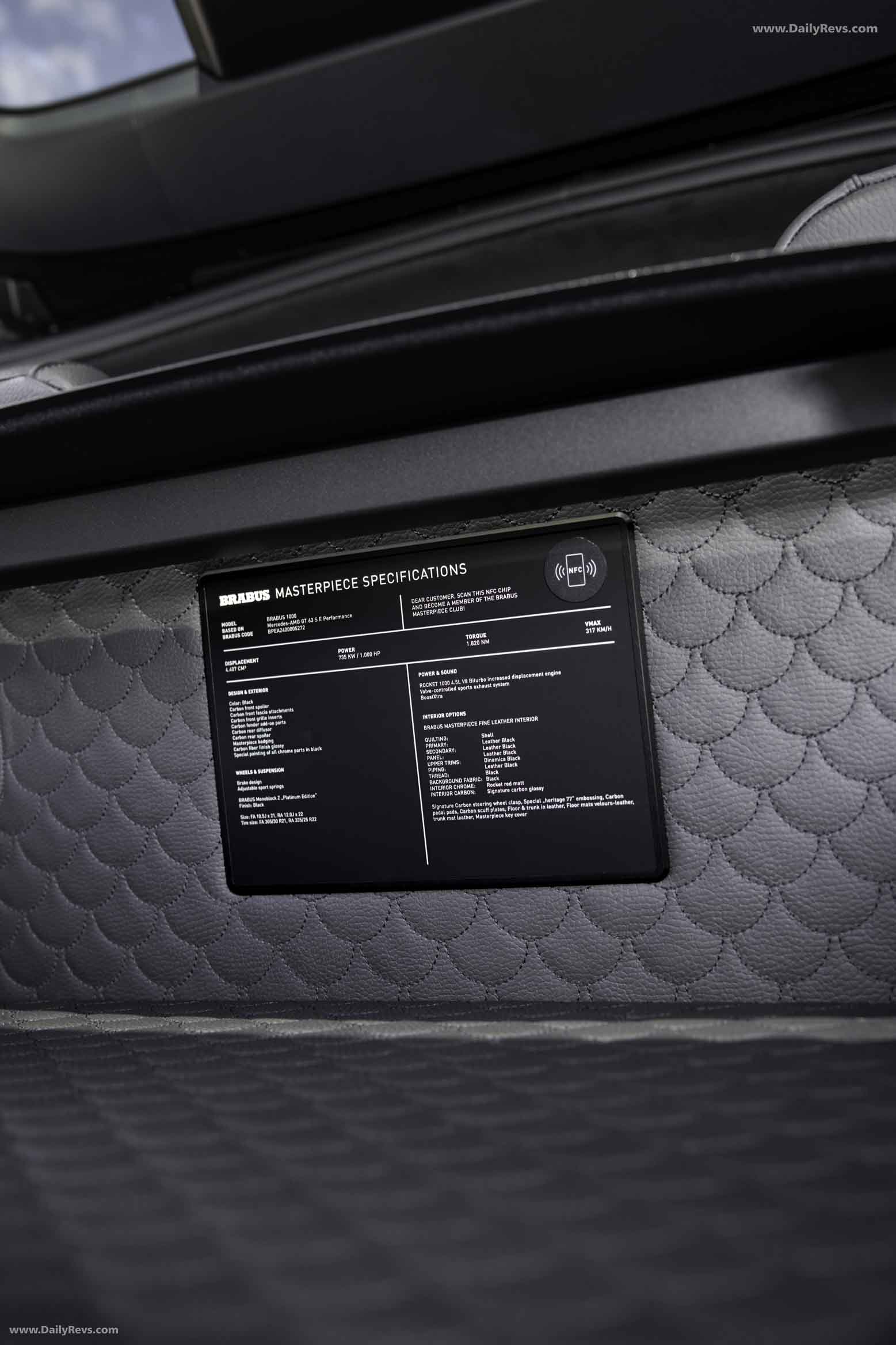 2026 Brabus 1000 Based on Mercedes-AMG GT Interior