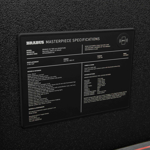 2026 Brabus XLP 800 6x6 Adventure Interior
