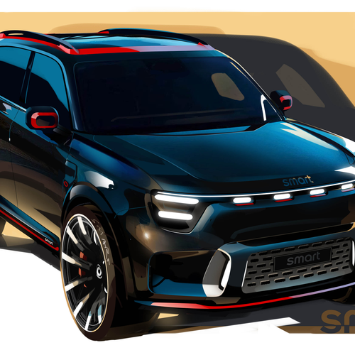 2025 Brabus Smart No.5 Europe Version Sketches
