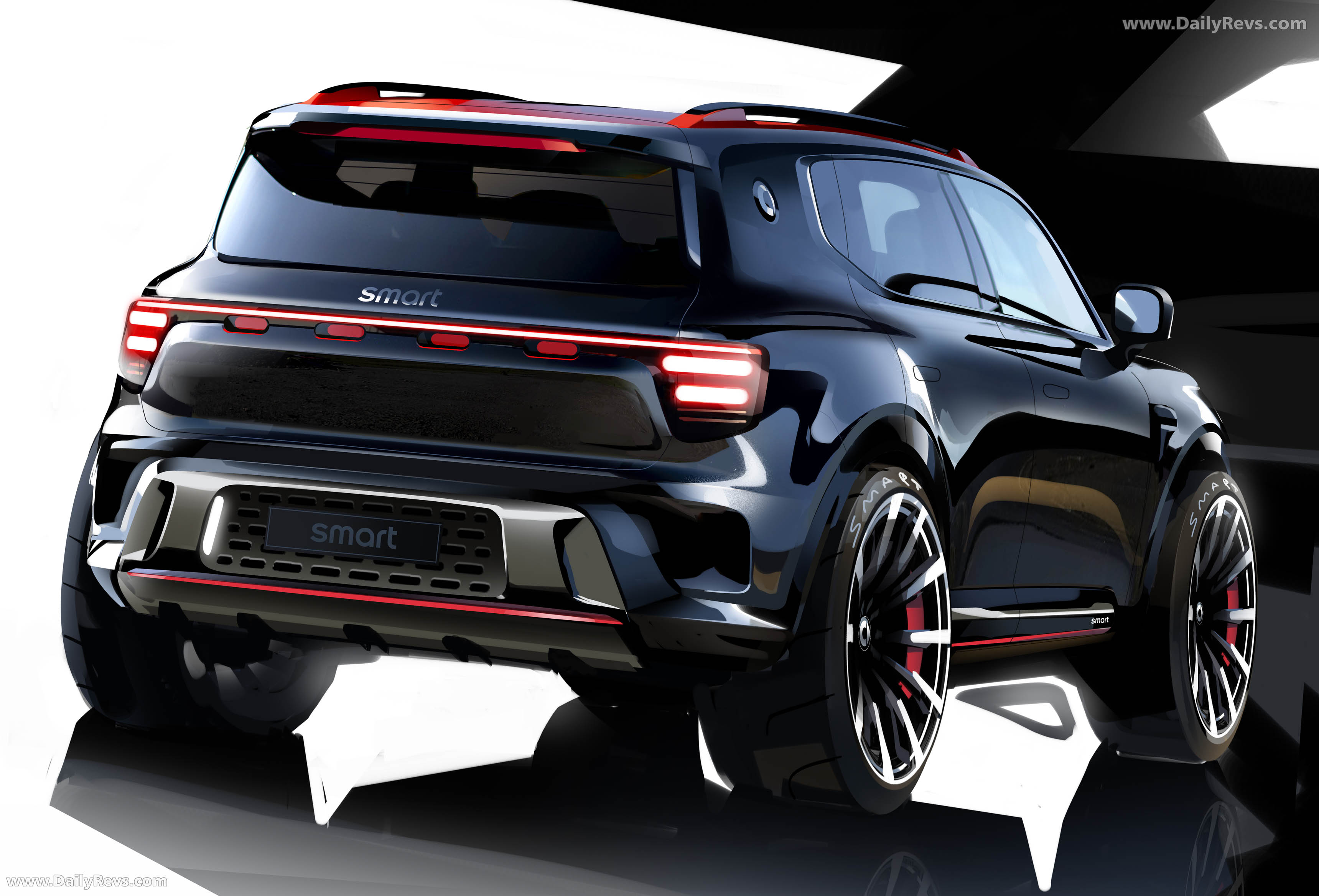 2025 Brabus Smart No.5 Europe Version Sketches