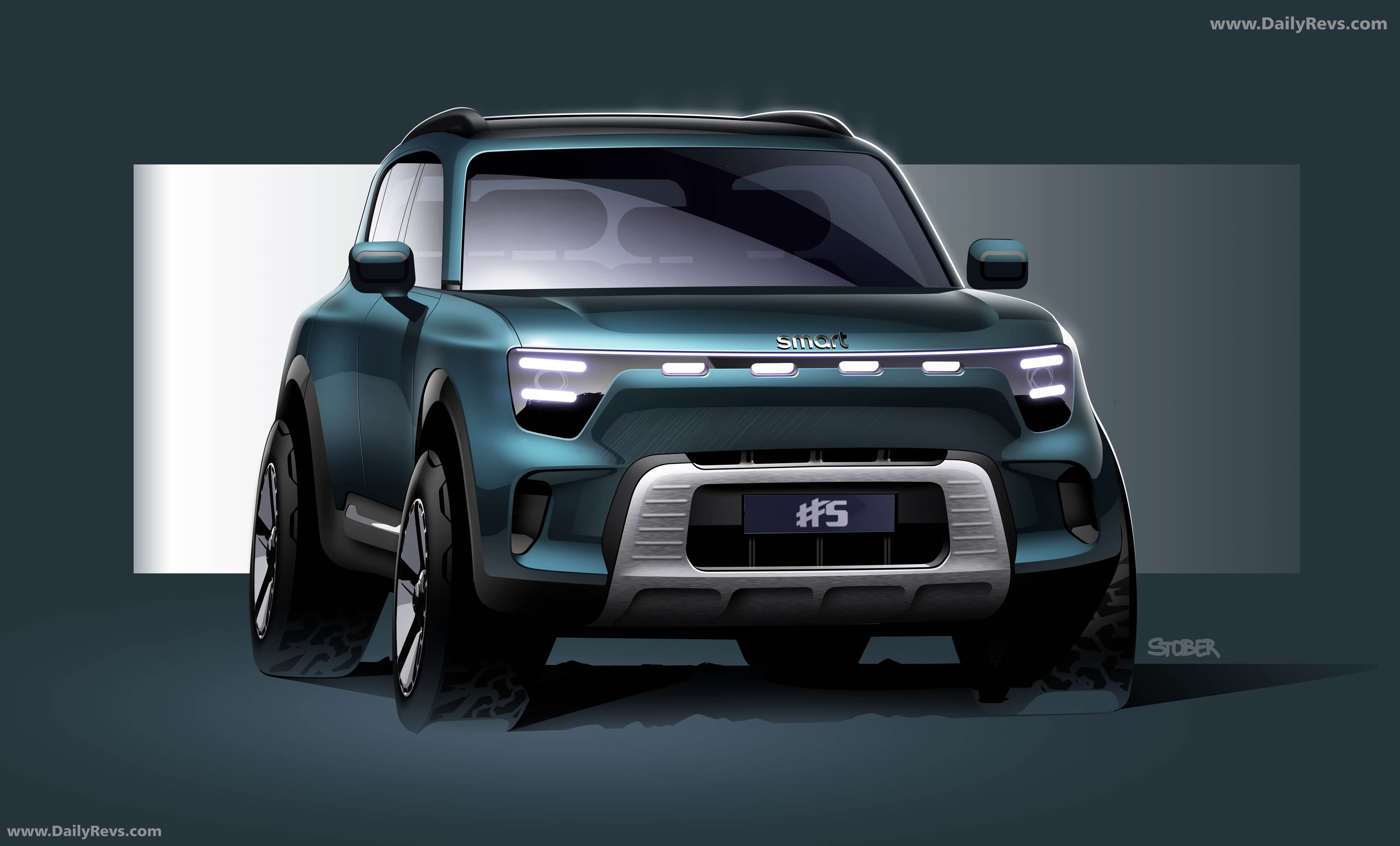 2025 Brabus Smart No.5 Europe Version Sketches