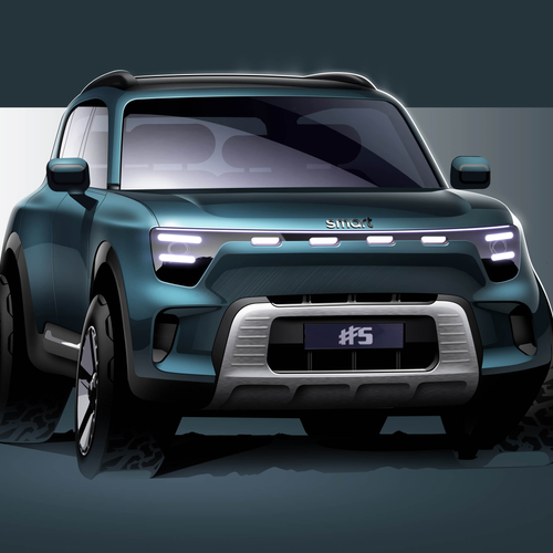 2025 Brabus Smart No.5 Europe Version Sketches