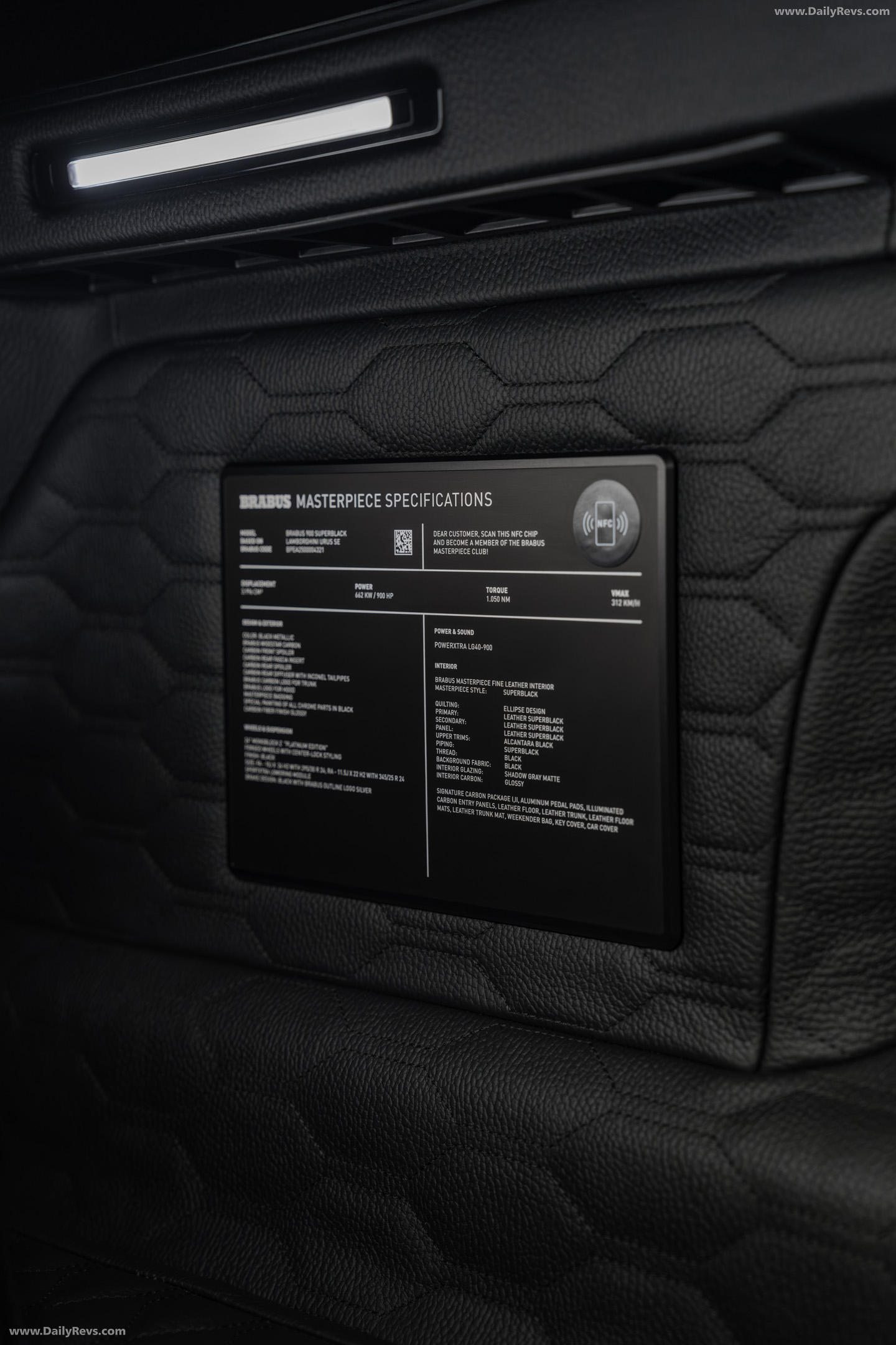 2026 Brabus 900 Superblack Urus SE Interior