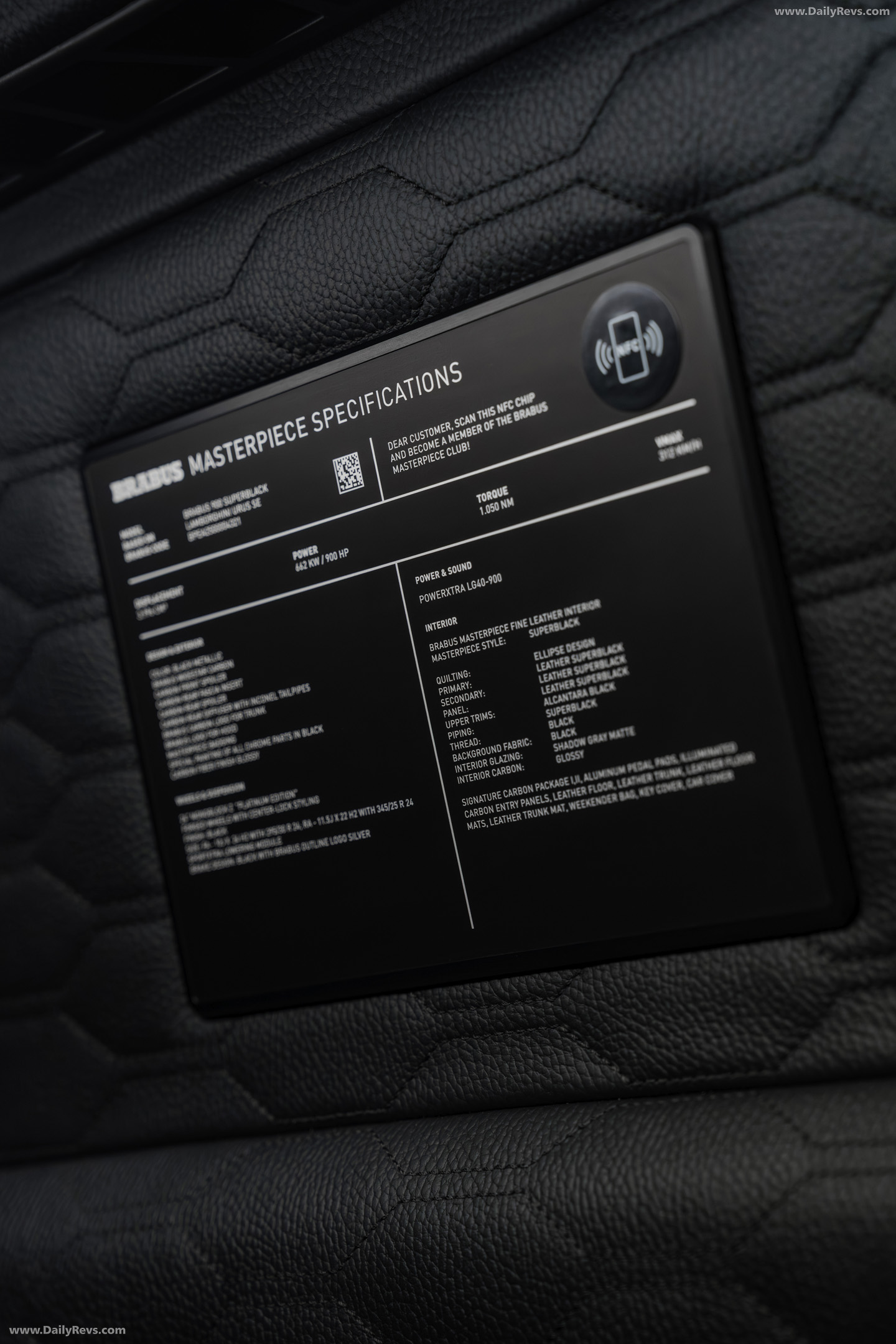 2026 Brabus 900 Superblack Urus SE Interior