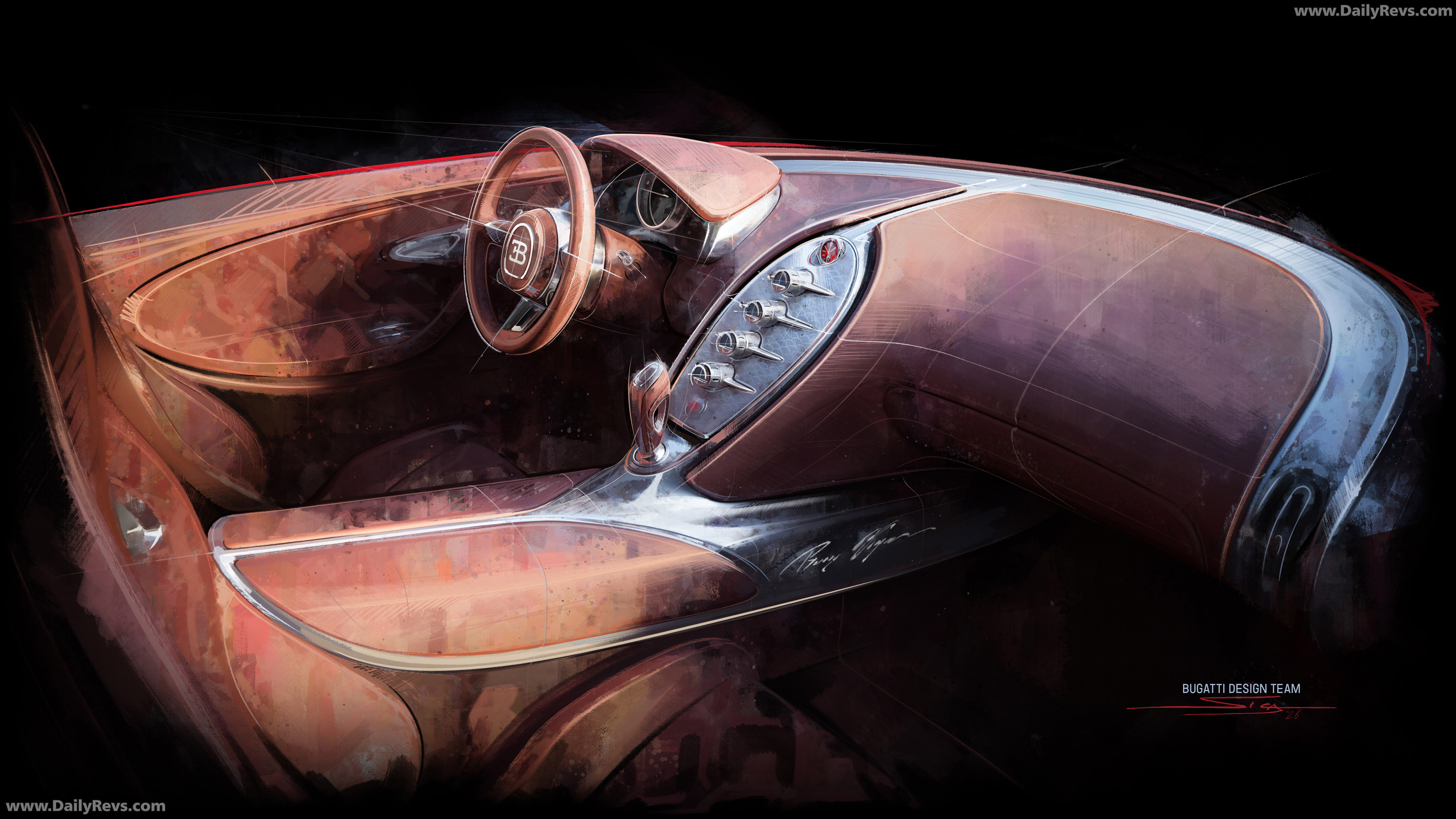 2026 Bugatti FKP Hommage Sketches