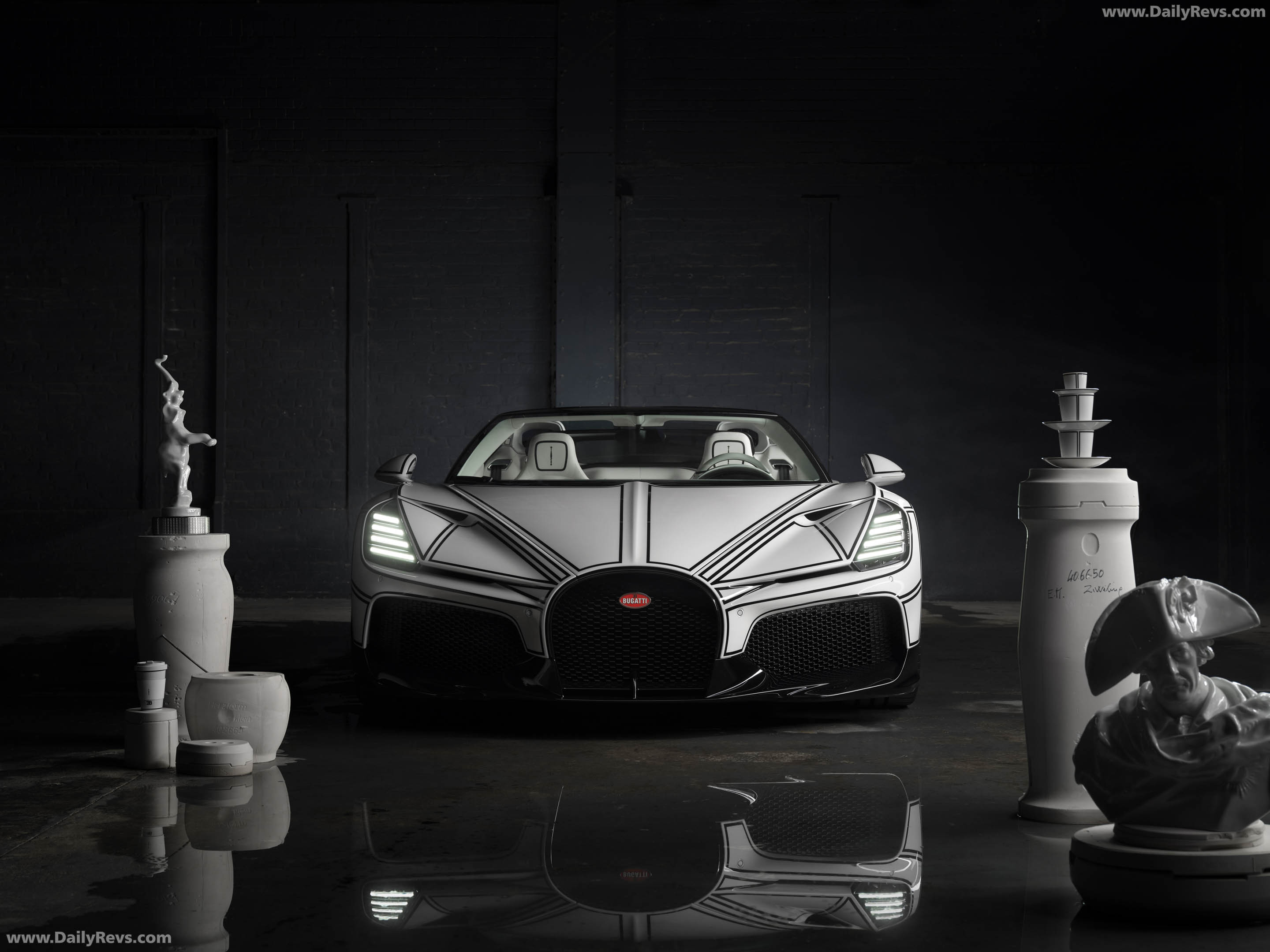 2026 Bugatti W16 Mistral Blanc Eternel Front View