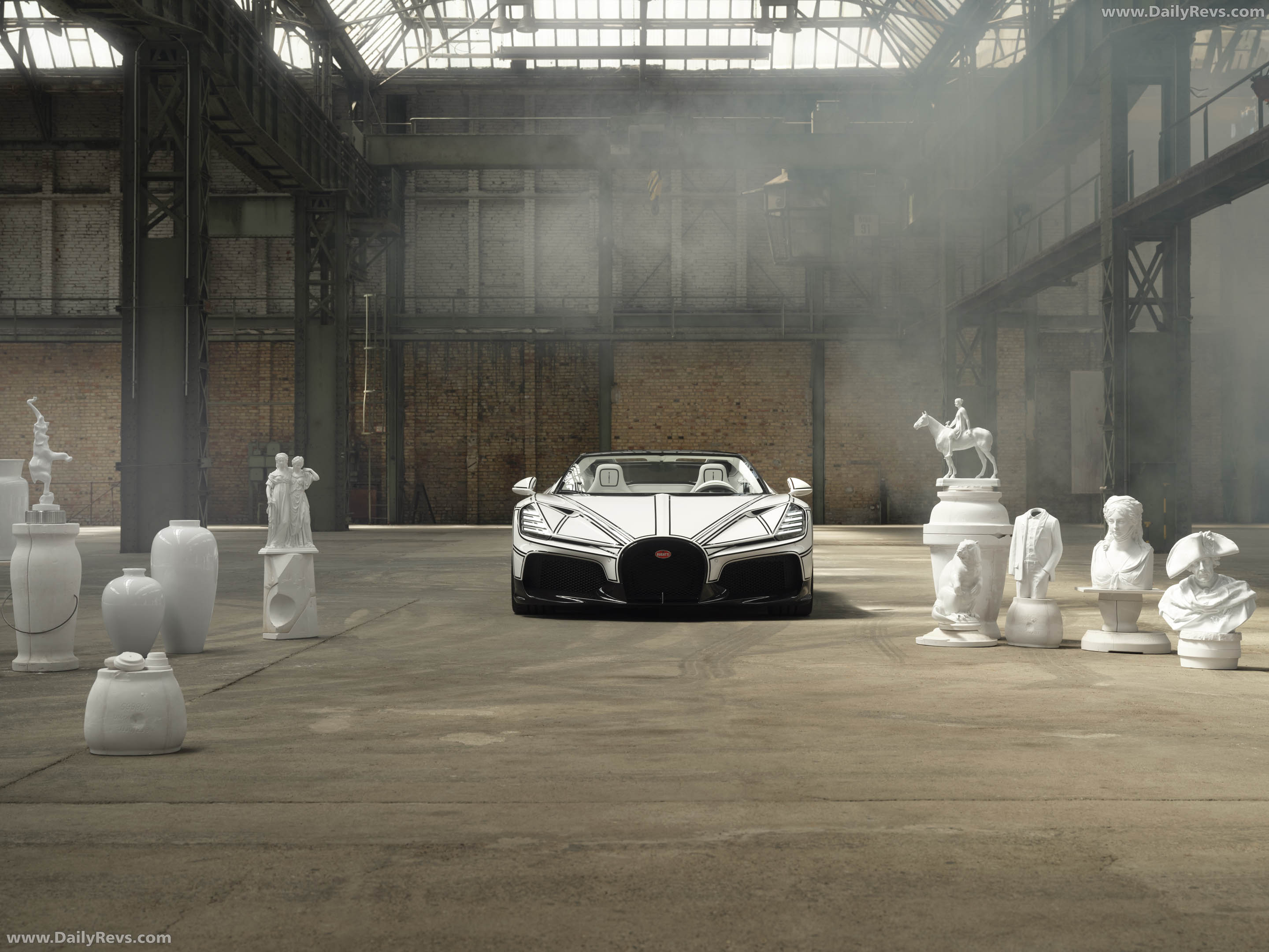2026 Bugatti W16 Mistral Blanc Eternel Front View