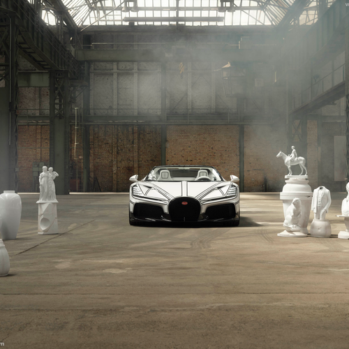 2026 Bugatti W16 Mistral Blanc Eternel Front View