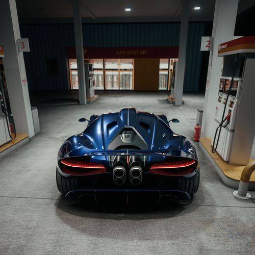2027 Bugatti Destrier Top View