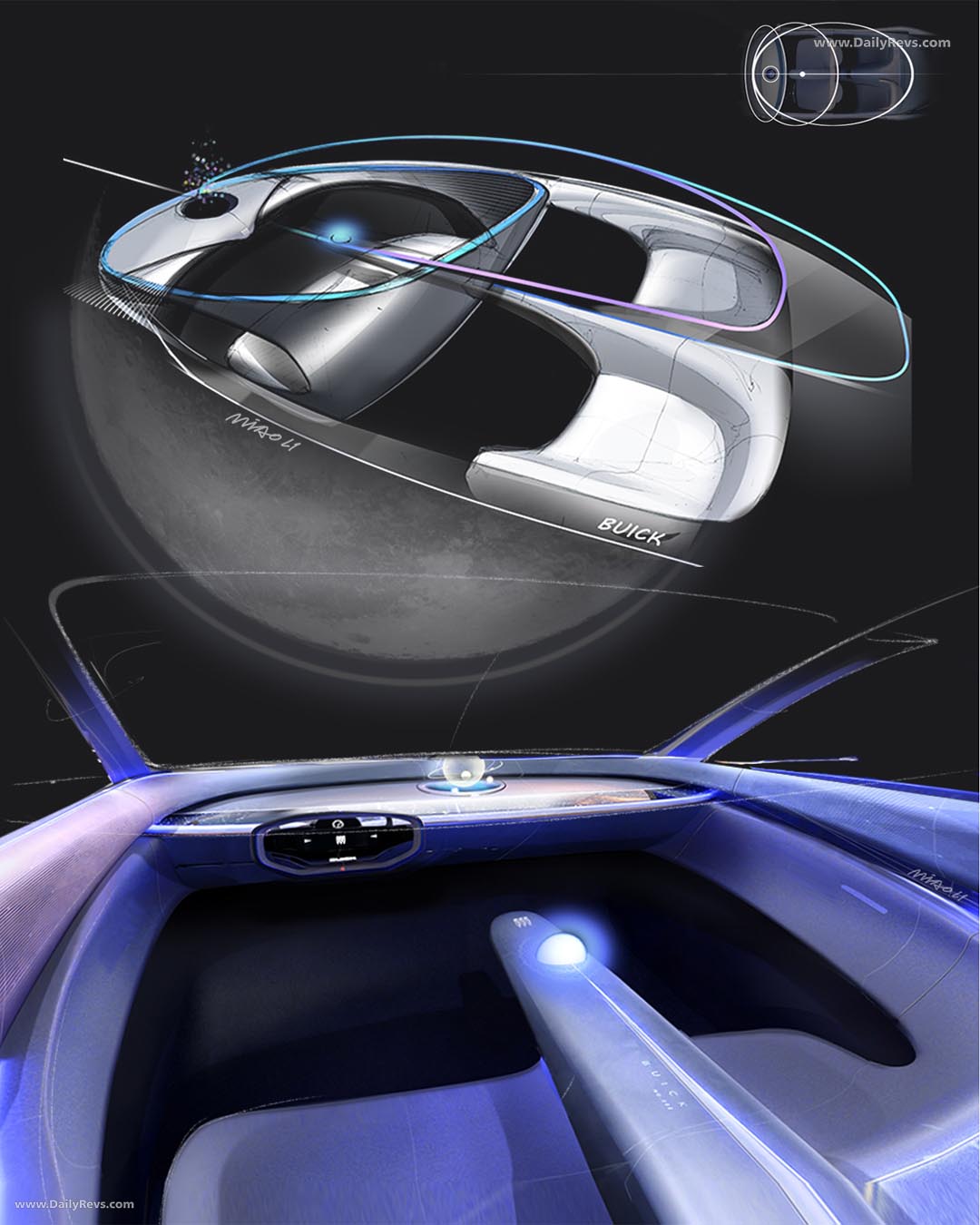 2025 Buick Electra Orbit Concept Sketches