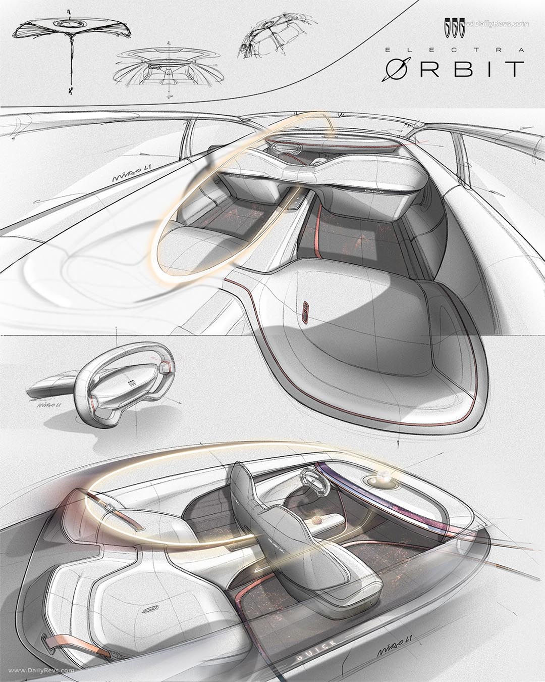 2025 Buick Electra Orbit Concept Sketches