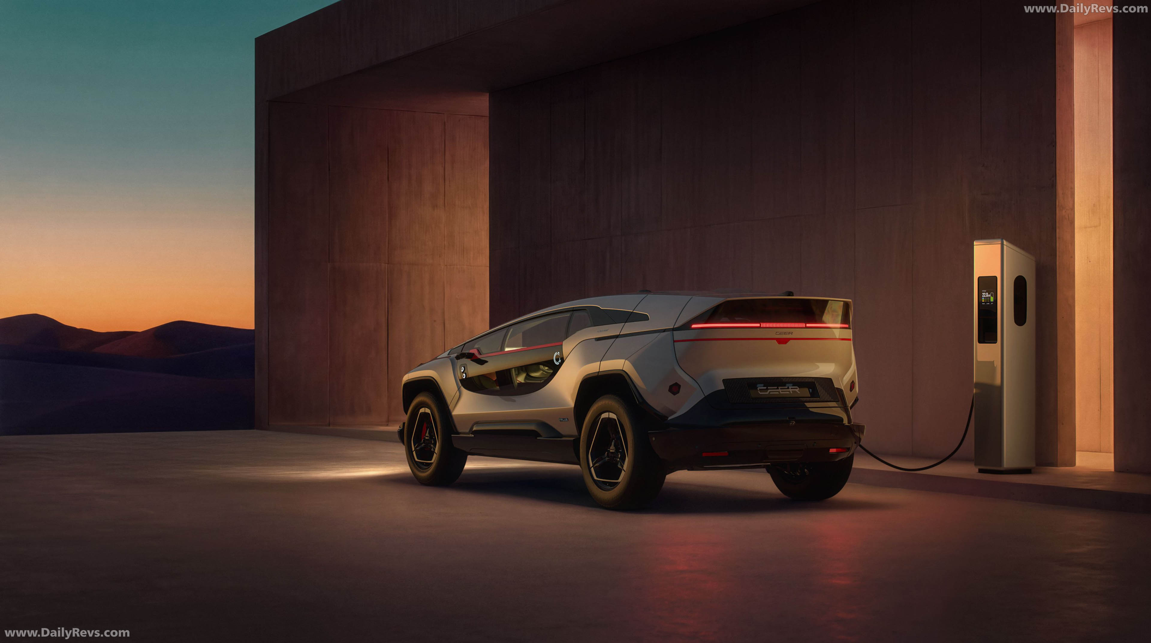 2027 Ceer Exobot SUV Rear View