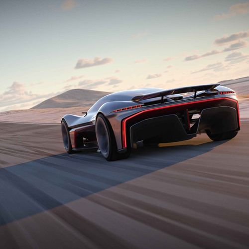 2025 Chevrolet Corvette SoCal Concept Rear View