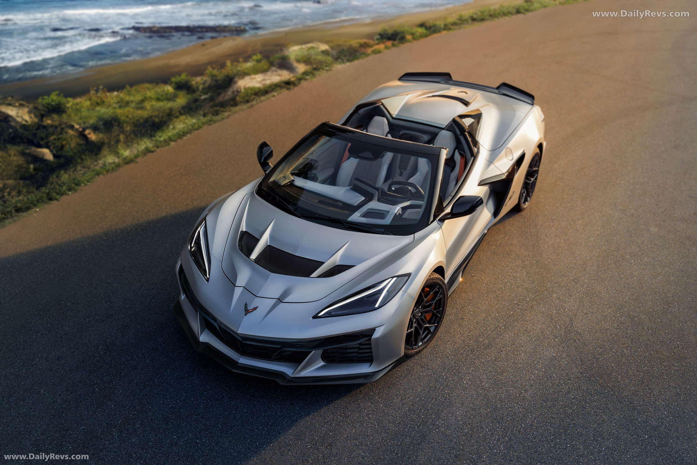 2026 Chevrolet Corvette ZR1X Quail Silver Limited Edition Top View