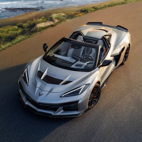 2026 Chevrolet Corvette ZR1X Quail Silver Limited Edition Top View