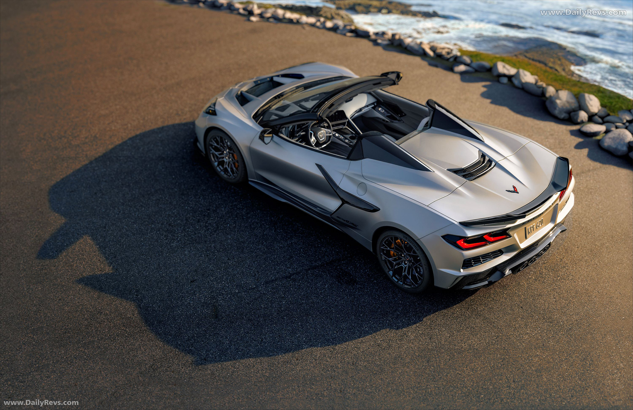 2026 Chevrolet Corvette ZR1X Quail Silver Limited Edition Top View