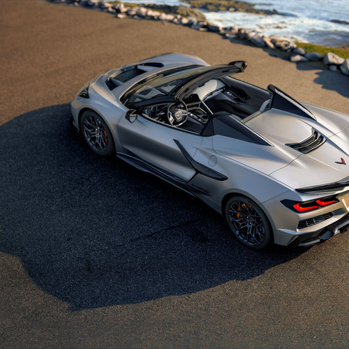2026 Chevrolet Corvette ZR1X Quail Silver Limited Edition Top View