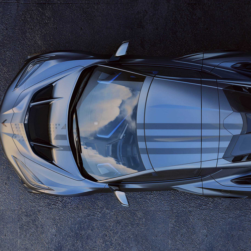 2026 Chevrolet Corvette ZR1X Stars Steel Edition Top View